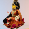 varamahalakshmi doll with full decoration in orange