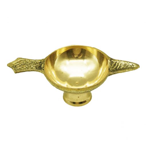 Brass or Pital Diya For Pooja - Image 2