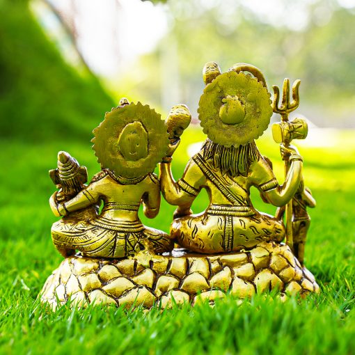 Brass shiva family for puja and home decor - Image 3