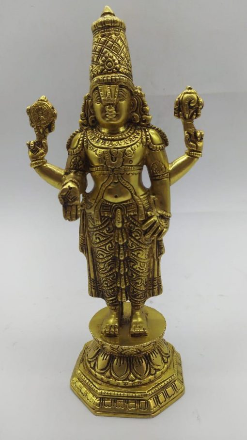 Brass tirupati venkateswara swamy Idol for puja and Home Decor