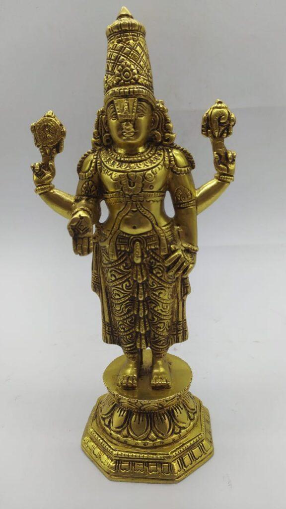 Brass tirupati venkateswara swamy Idol for puja and Home Decor » Puja N ...