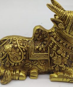 Brass Nandi Idols for Puja and Home Decor | Pital Nandi Murti