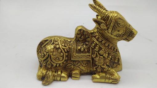 Brass Nandi Idols for Puja and Home Decor | Pital Nandi Murti