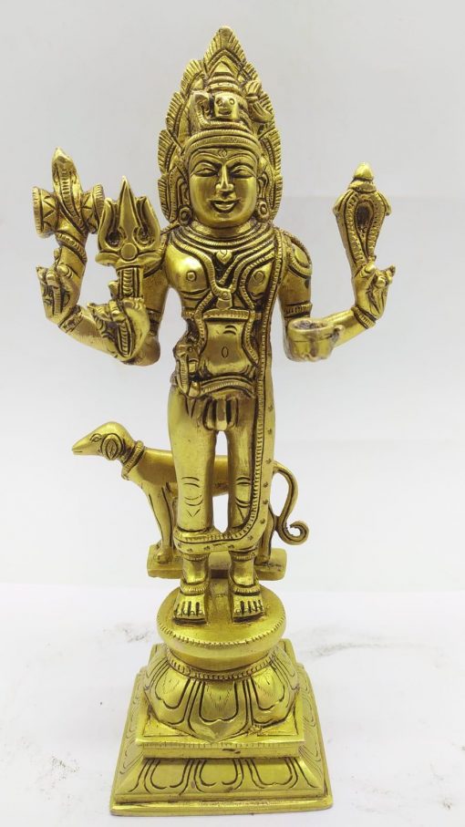 brass deepa lady, each one dms 2ps set puja and home decor