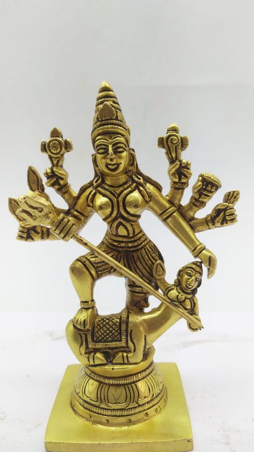 Brass mahisura mardini puja and home decor