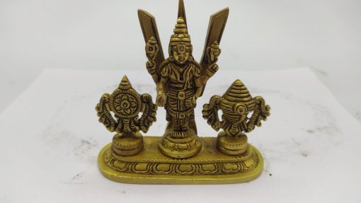 tirupati balaji shanku chakra Idols for puja and home decor