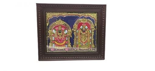 Tirupati Balaji Padmavati Tanjore Painting