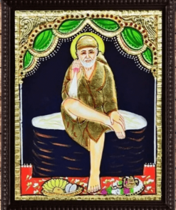 sai baba tanjore painting