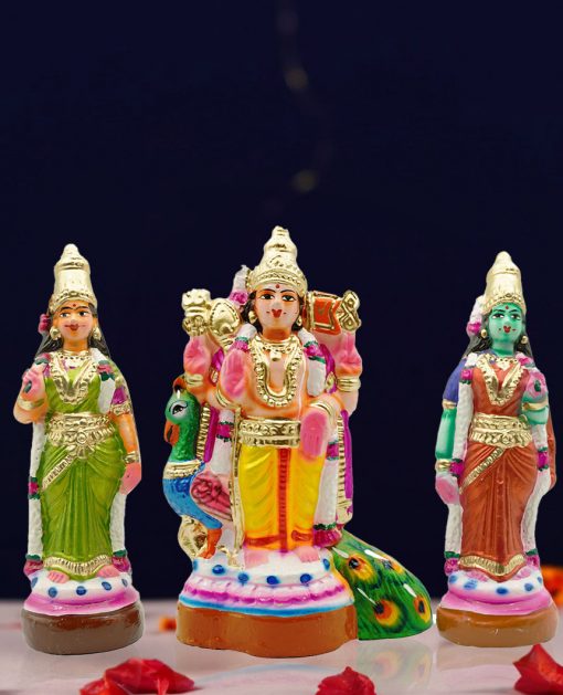 Murugan Family Set Dussehra Dolls - Image 5