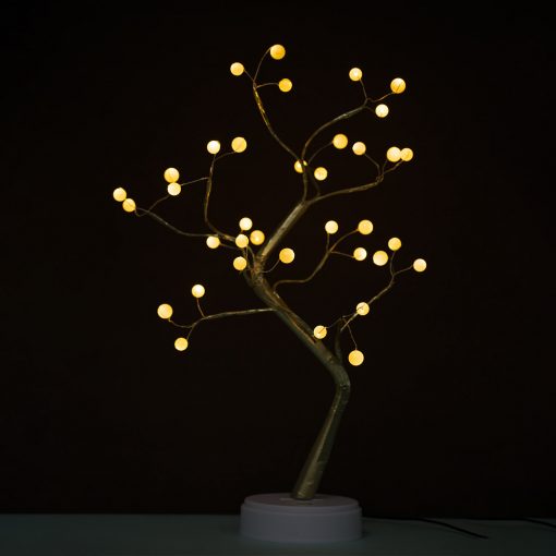 USB Decorative Led Shimmer Tree Desk Lamp - Image 2