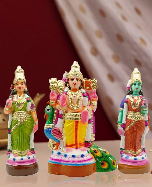 Murugan Family Set Dussehra Dolls