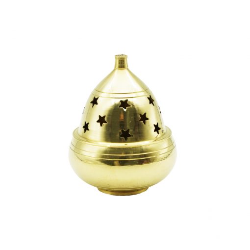 Apple Shape Brass Akhand Diya Oil Lamp for Pooja, Home Temple and Diwali - Image 4