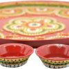 Beautiful Kundan Fancy Pooja Plate, Metal Colorful Pooja Thali Set.