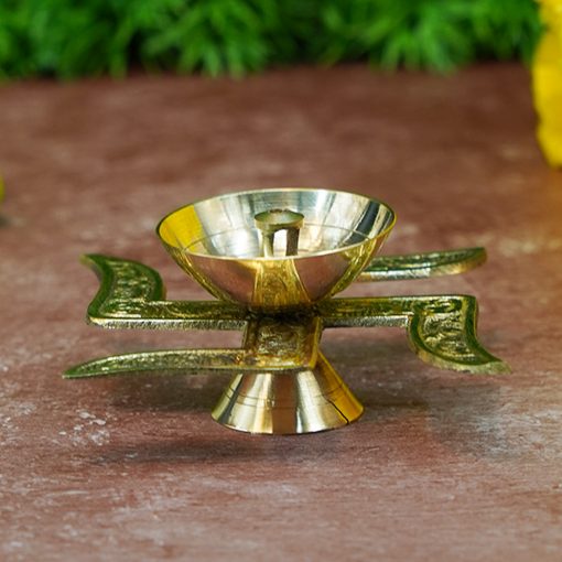 Traditional Swastik Diya with Royal Velvet Box for Pooja,Diwali,Home Decor, Return Gift. - Image 3