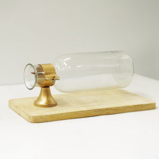 Flower Vase Glass Bottle Hanging with Wood Panel - Image 4