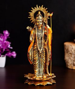 brass ram idol, brass ram statue, lord rama brass statue, pujanpujari online shopping