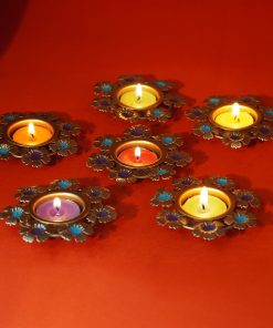 Floral Tealight Candle Holders Set (1)