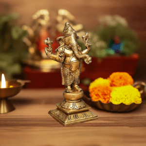 Standing-Ganesh,-Ganpati,-Brass-Statue-Religious-Sculpture-of-Ganesha-Idol-5-inch.-edited_1