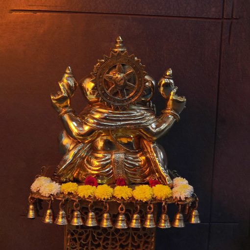 Brass Big Lord Ganesha Idol, Ganpati Sculpture for Home Temple-Puja, Garden in Brass. - Image 3