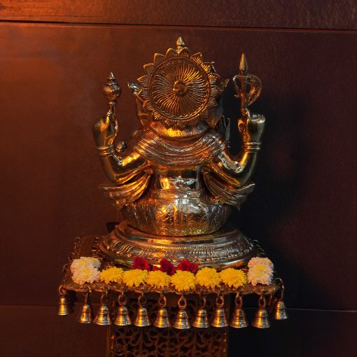 Brass Ganesh Statue - Ashtavinayaka Engraved 18 inches - Image 3