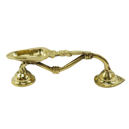 Brass Kodi Vilakku Aarati Stand/Karpoora Stand - Image 3