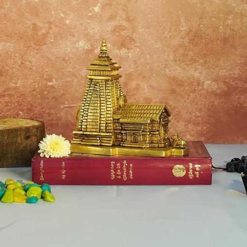 Brass Kedarnath Mandir - Char Dham Pilgrimage -Temple Model Showpiece