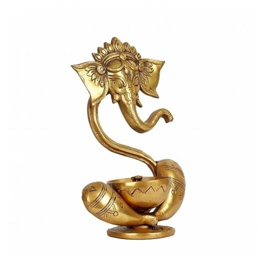 Brass Ganesh Akhand Diya - Image 3