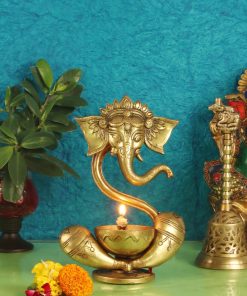 pujanpujari online shopping akhand diya brass diya brass ganesh diya