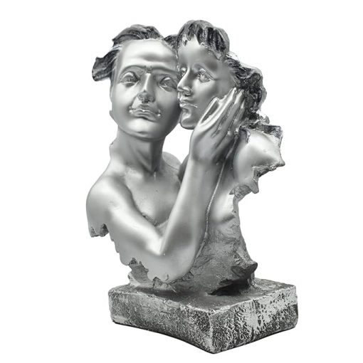 Love Couple Face Statue Showpiece Gifts for Love - Image 3