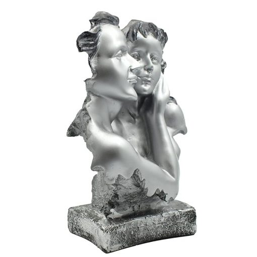 Love Couple Face Statue Showpiece Gifts for Love - Image 2