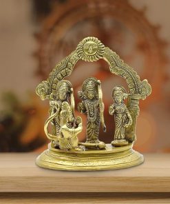 ram darbar murti, ram darbar murti for home, brass ram darbar murti, brass ram darbar statue, ram lakshman sita hanuman murti, pujanpujari online shopping