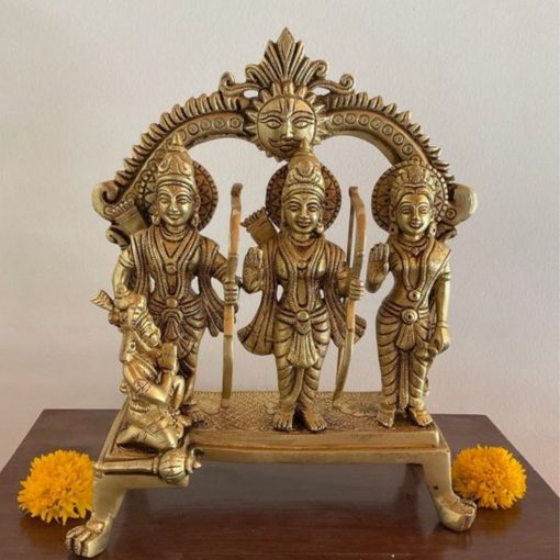 ram darbar murti, ram darbar statue, ram darbar murti for home, pujanpujari online shopping, brass ram darbar statue, ram darbar brass idol, ram darbar brass murti