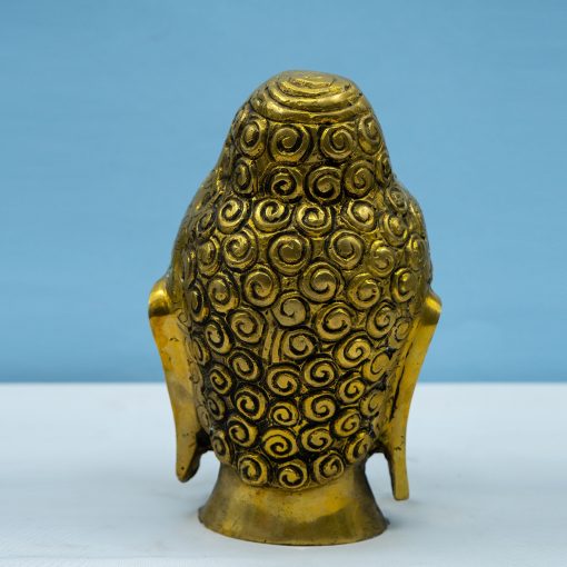 Brass Face Buddha Head Spritual Showpiece - Image 3