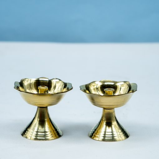 Brass Diya Oil Lamp for Home Temple