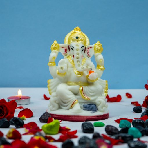 Ganesh Murti Idol Decorative Showpiece Figurine for Home Decor and Gift