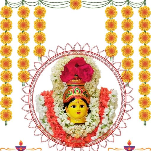 Crown Stick for God Varalakshmi Pooja | Vaibhav Lakshmi Pooja Kalasam | Flower Stand Stick - Image 7