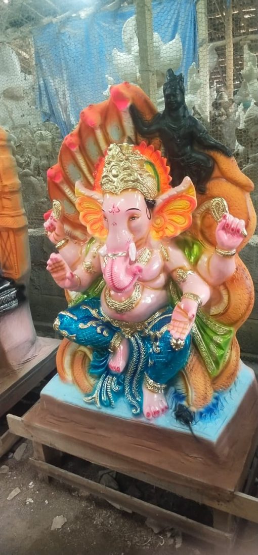 Eco Friendly Ganpati Idol Made Up of Paper & Ganesha idol big Size 5.5 Feet