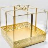 Gifting best wishes Metal Basket with Handle for Wedding