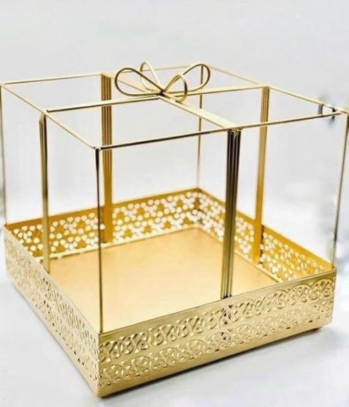 Gifting best wishes Metal Basket with Handle for Wedding