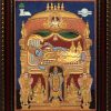 Shree Ranganatha Swamy Anathapadmanabhan Swamigal Tanjore Painting