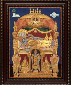 Shree Ranganatha Swamy Anathapadmanabhan Swamigal Tanjore Painting