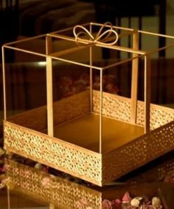 Gifting best wishes Metal Basket with Handle for Wedding