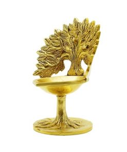 Brass Kalpavriksha Tree with Diya