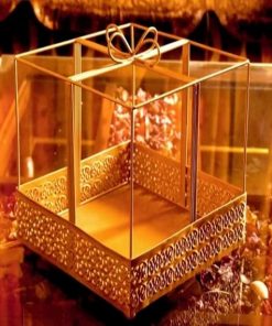 Gifting best wishes Metal Basket with Handle for Wedding