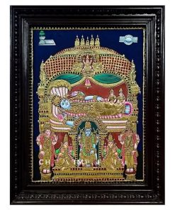 Shree Ranganatha Swamy Anathapadmanabhan Swamigal Tanjore Painting