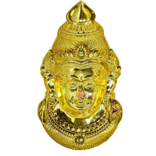 Decorative Varalakshmi Face Yellow Ammavari Face 6.5 inches - Laxmi Mukhota - Amman Face - Image 5