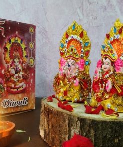 Lord Laxmi Ganesha Pair polyresin Idol Statue