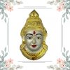 Decorative Varalakshmi Face Silver Ammavari Face 6.5 inches