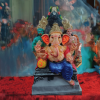 Grand 7.6 ft eco-friendly Ganesha idol.