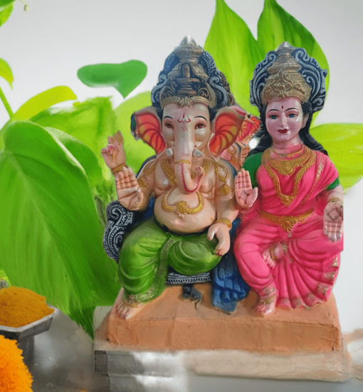 Eco Friendly Ganpati Idol Made Up of mud & Ganesha idol big Size 4.3 Feet-2